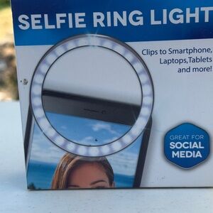 Selfie Ring Light for Seflies & Live Streaming on the Go Clips To Phones & More